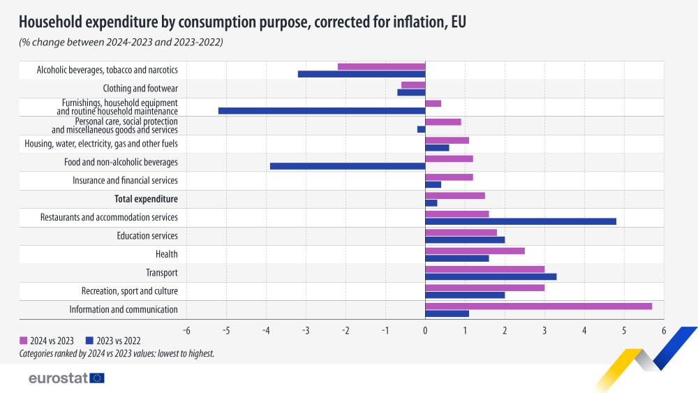Slight increase in household spending in 2024 – News articles